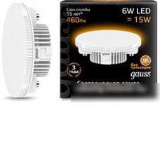 Светодиодная лампа Gauss GX53 6Вт 2700K [108008106]
