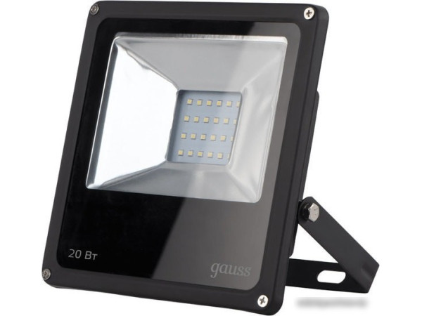 Прожектор Gauss LED 20W IP65 6500K 613100320 (черный)