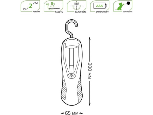 Фонарь Gauss GFL504