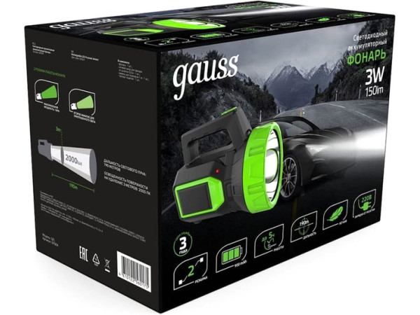 Фонарь Gauss GFL604