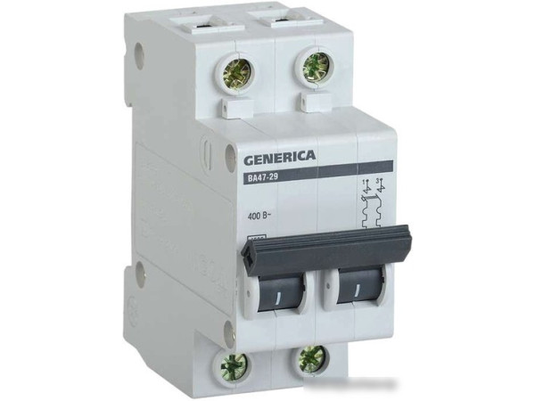 Выключатель автоматический IEK ВА47-29 50А 2Р 4.5кА С MVA25-2-050-C