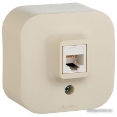 Розетка телефонная Legrand Quteo 782244 (слоновая кость)