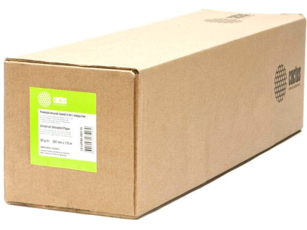 Инженерная бумага CACTUS инженерная 297мм x 175 м [CS-LFP80-297175]