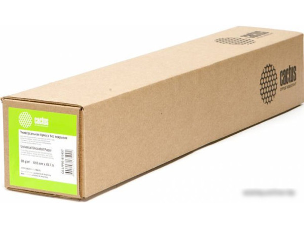 Офисная бумага CACTUS для струйной печати, A1 (90 г/м2) [CS-LFP90-610457]