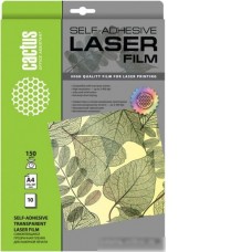 Самоклеящаяся пленка CACTUS прозрачная A4 150 г/м2 10 листов CS-LFSA415010