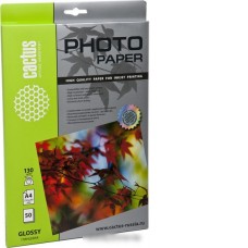 Фотобумага CACTUS Глянцевая A4 130 г/кв.м. 50 листов (CS-GA413050)