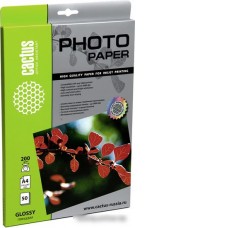 Фотобумага CACTUS Глянцевая A4 200 г/кв.м. 50 листов (CS-GA420050)