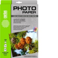 Фотобумага CACTUS Глянцевая A4 230 г/м2 50 л