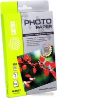 Фотобумага CACTUS Глянцевая 10х15 200 г/кв.м. 50 листов [CS-GA620050]