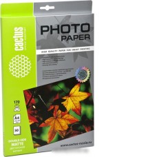 Фотобумага CACTUS Двусторонняя матовая A4 170 к/кв.м. 50 листов (CS-MA417050DS)