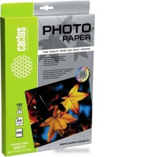 Фотобумага CACTUS Двусторонняя матовая A4 190 г/кв.м. 100 листов (CS-MA4190100DS)
