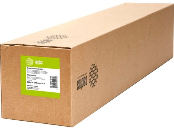 Холст CACTUS 610 мм х 30 м 260 г/м2 CS-MC260-61030
