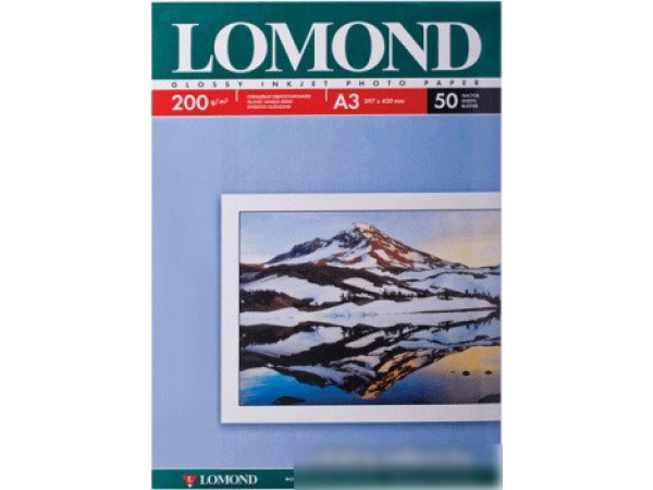 Фотобумага Lomond Глянцевая А3 200 г/кв.м. 50 листов (0102024)