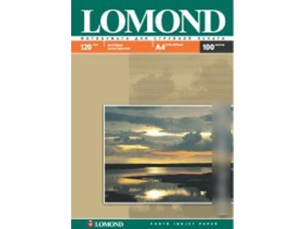 Фотобумага Lomond Матовая A4 120 г/кв.м. 100 листов (0102003)