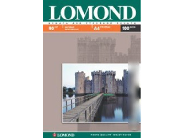 Фотобумага Lomond Матовая A4 90 г/кв.м. 100 листов (0102001)