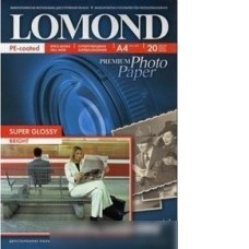 Фотобумага Lomond Super Glossy Bright A4 200 г/кв.м 20 листов (1101112)