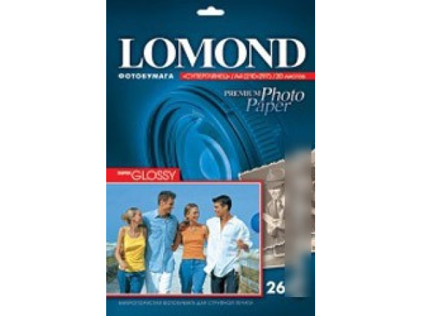Фотобумага Lomond Суперглянцевая A4 260 г/кв.м. 20 листов (1103101)