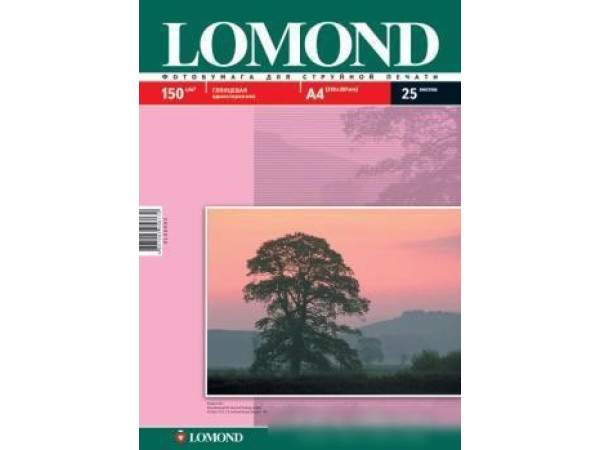 Фотобумага Lomond Глянцевая А4 150 г/кв.м. 25 листов (0102043)