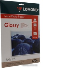 Фотобумага Lomond Глянцевая односторонняя A4 170 г/кв.м. 25 листов (0102143)