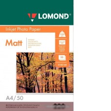 Фотобумага Lomond INK JET матовая двухсторонняя A4 220 г/кв.м. 50 листов (0102144)