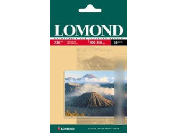 Фотобумага Lomond Глянцевая 10x15 230 г/кв.м. 50 листов (0102035)