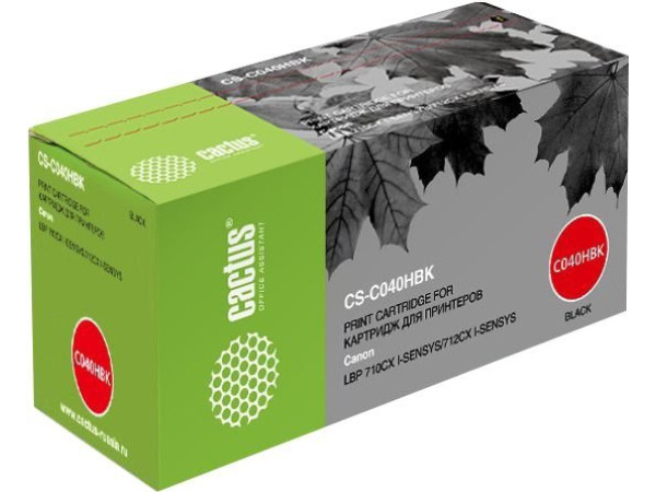 Картридж CACTUS CS-C040HBK (аналог Canon 040HBK)
