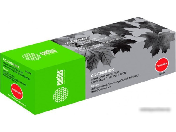 Картридж CACTUS CS-C054HBK (аналог Canon 054H Black)