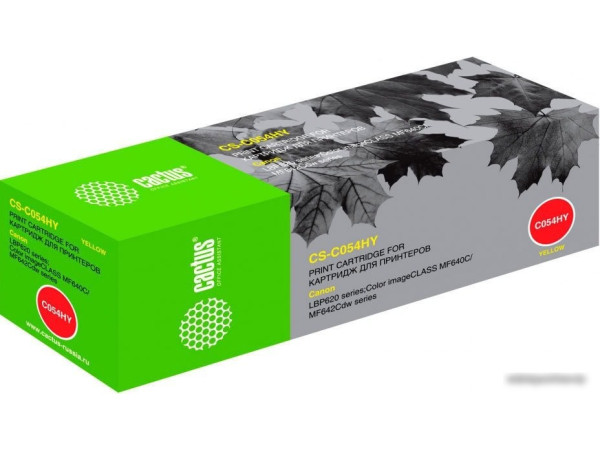 Картридж CACTUS CS-C054HY (аналог Canon 054H Yellow)