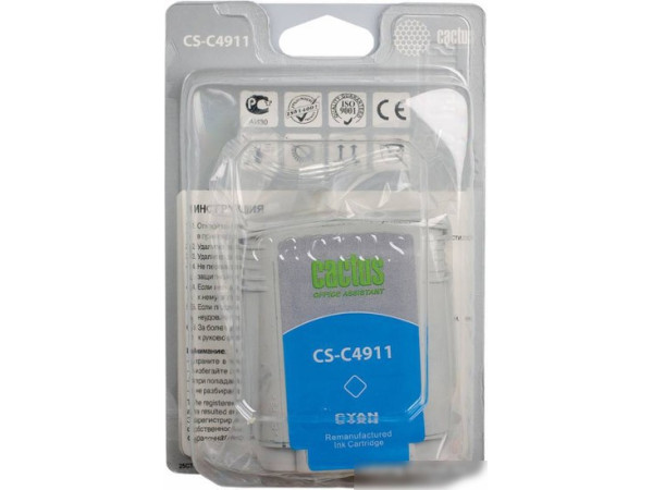 Картридж CACTUS CS-C4911 (аналог HP 82 (C4911A))