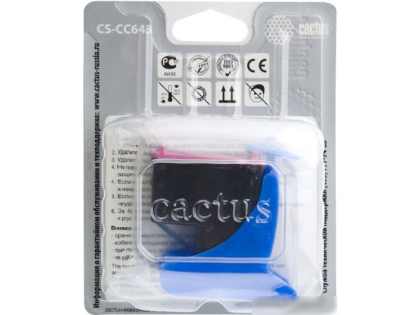 Картридж CACTUS CS-CC643 (аналог HP 121 (CC643HE))