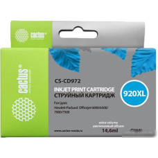 Картридж CACTUS CS-CD972 (аналог HP 920XL (CD972AE))