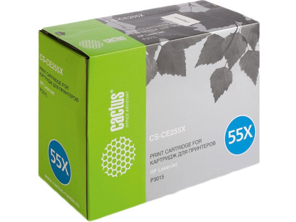 Картридж CACTUS CS-CE255XS (аналог HP 55X (CE255X))