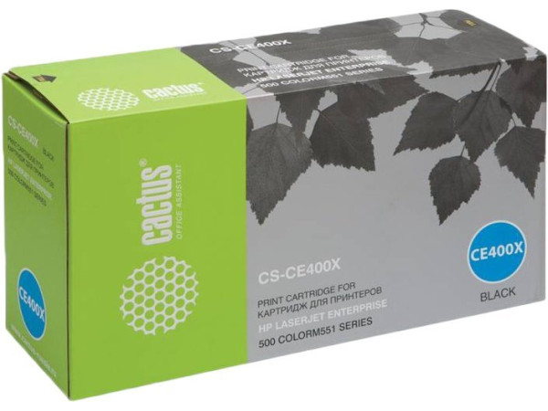 Картридж CACTUS CS-CE400X (аналог HP 507X (CE400X))