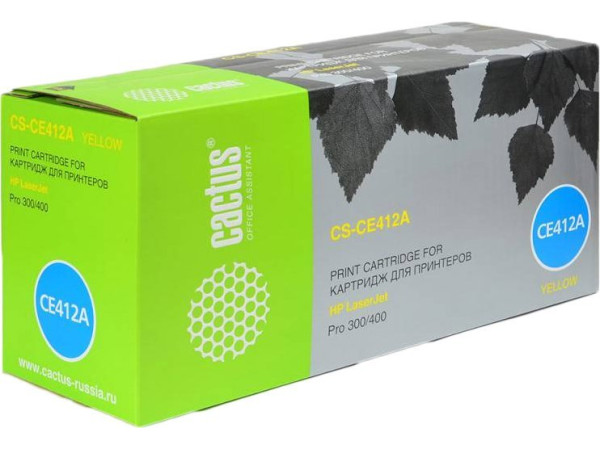 Картридж CACTUS CS-CE412A (аналог HP 305A (CE412A))