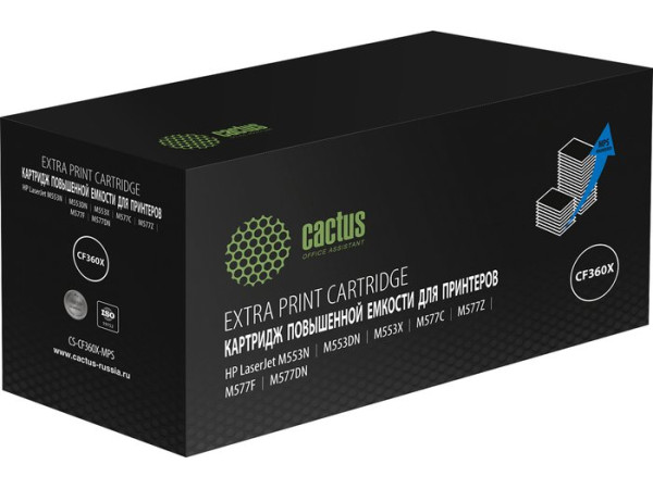 Картридж CACTUS CS-CF360X-MPS (аналог HP CF360X)