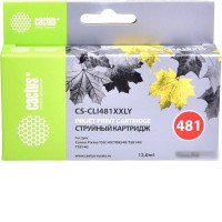 Картридж CACTUS CS-CLI481XXLY (аналог Canon CLI-481XXL Y)