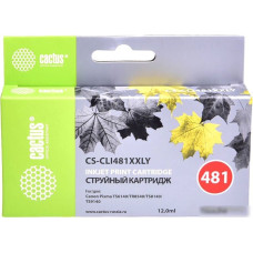 Картридж CACTUS CS-CLI481XXLY (аналог Canon CLI-481XXL Y)