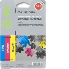 Картридж CACTUS CS-CLI521C/M/Y (аналог Canon CLI-521 C/M/Y Multipack)