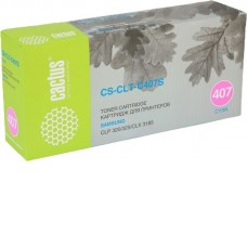 Картридж CACTUS CS-CLT-C407S (аналог Samsung CLT-C407S Cyan)
