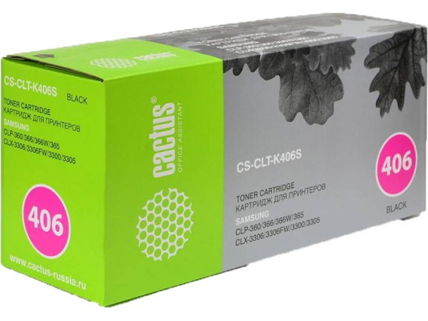 Картридж CACTUS CS-CLT-K406S (аналог Samsung CLT-K406S)