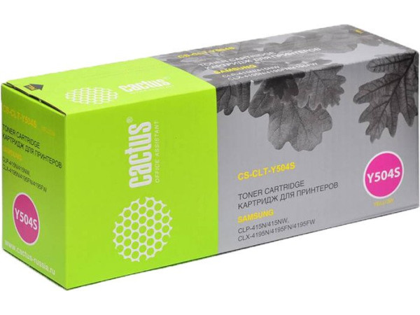 Картридж CACTUS CS-CLT-Y504S (аналог Samsung CLT-Y504S)