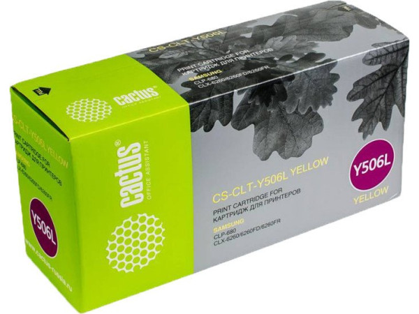 Картридж CACTUS CS-CLT-Y506L (аналог Samsung CLT-Y506L)
