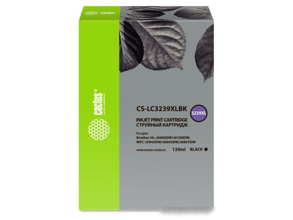 Картридж CACTUS CS-LC3239XLBK (аналог Brother 3239XLBK)