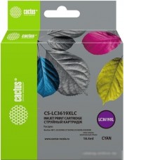 Картридж CACTUS CS-LC3619XLC (аналог Brother LC3619XLC)