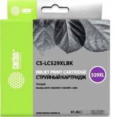 Картридж CACTUS CS-LC529XLBK (аналог Brother LC529XLBK)
