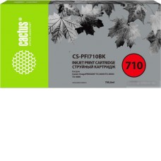 Картридж CACTUS CS-PFI710BK (аналог Canon PFI-710 BK)