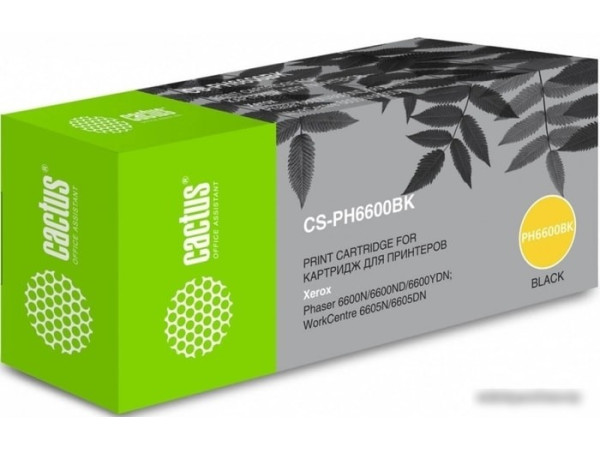 Картридж CACTUS CS-PH6600BKW (аналог Xerox 106R02236)