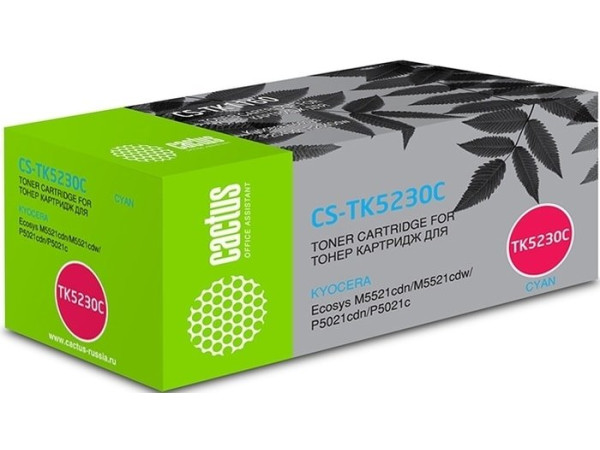 Картридж CACTUS CS-TK5230C (аналог Kyocera TK5230C)