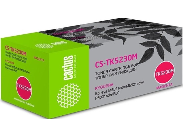 Картридж CACTUS CS-TK5230M (аналог Kyocera TK-5230M)