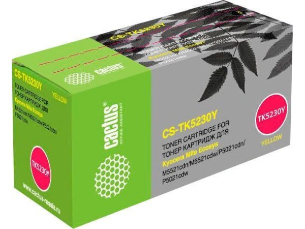 Картридж CACTUS CS-TK5230Y (аналог Kyocera TK-5230Y)